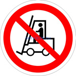 P-07 Запрещается движение средств напольного транспорта - знак н