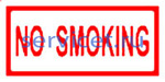 L 31  Не курить (NO SMOKING)- знак на пластике