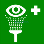 EC-04 Пункт обработки глаз- знак на пластике